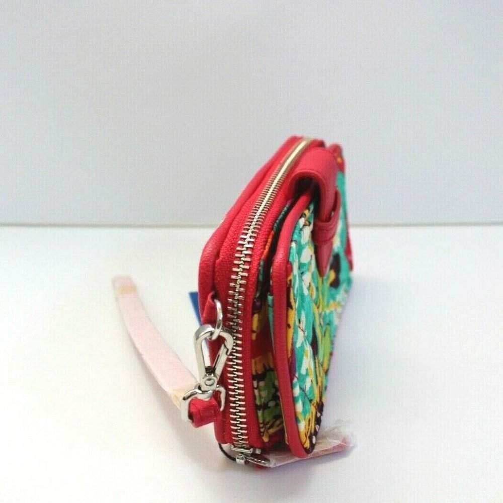 Vera Bradley Red Rhumba Quilted Fabric Wristlet - Picture 3 of 8